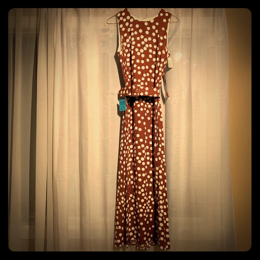 NWT Vintage Polka Dot Dress Size 8